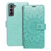 Kabura MEZZO Book do SAMSUNG S21 mandala zielony