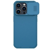 Nillkin CamShield Pro Magnetische Hülle iPhone 14 Pro Max Cover Kameraschutz Blau (mit MagSafe)