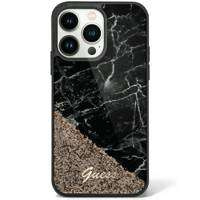 Guess GUHCP14XLCSGSGK iPhone 14 Pro Max 6,7" schwarz/schwarzes Hardcase Liquid Glitter Marble