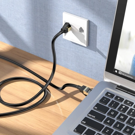 HOCO kabel Ethernet US02 6 Gigabit 5M Czarny