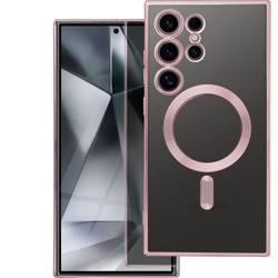 Futerał ELECTRO MAG COVER kompatybilny z MagSafe do SAMSUNG S25 Edge złoty róż