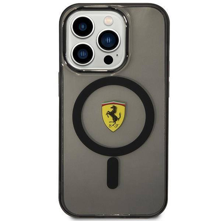 Ferrari FEHMP14XURKK iPhone 14 Pro Max 6.7" black/black hardcase Translucent Magsafe