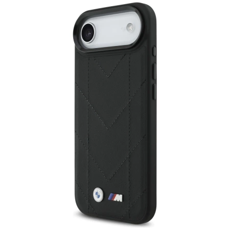 BMW M Quilted Logo MagSafe Case für iPhone 17 Air – Schwarz
