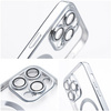 Futerał Electro Mag Cover kompatybilny z MagSafe do IPHONE 15 srebrny