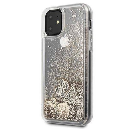 Guess GUOHCN61GLHFLGO iPhone 11 gold/złoty hardcase Glitter Charms