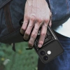 Hybrid Armor Camshield iPhone 16 Plus Armored Case with Camera Cover and Stand - Black