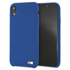 Original Handyhülle IPHONE XR BMW Hardcase Silicone M Collection (BMHCI61MSILNA) blau
