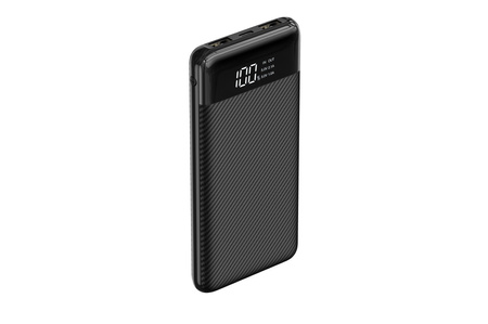 Bateria zewnętrzna (Powerbank) VEGER L11 - 10 000mAh LCD czarny (W1087)
