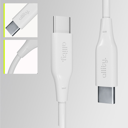 Allity kabel AUC-02 USB-C - USB-C 2,0 m 100W biały