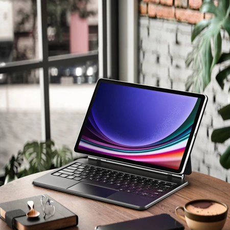 Dux Ducis Keyboard (MK Series) Hülle mit Bluetooth-Tastatur für Samsung Galaxy Tab S9+ / S8+ / S7+ – Schwarz