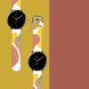Strap Moro für Samsung Galaxy Watch 45 / 46 / 47 mm Silikonarmband Uhrenarmband - Muster 7