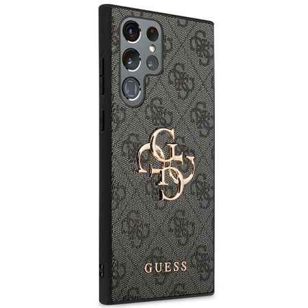Oryginalne Etui GUESS Hardcase GUHCS24L4GMGGR do Samsung S24 Ultra (Leather 4G Metal Logo / czarny)