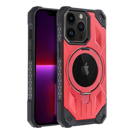Futerał Armor Mag Cover kompatybilny z MagSafe do IPHONE 13 PRO MAX czerwony