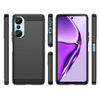 Carbon Case etui do Infinix Hot 20S elastyczny silikonowy karbonowy pokrowiec czarne
