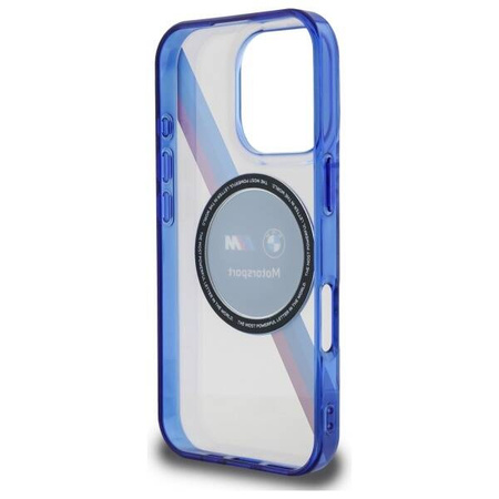 Oryginalne Etui BMW Motosport IML Circle MagSafe BMHMP16X23HTPUT do Iphone 16 Pro Max Przezroczysty