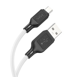 HOCO kabel USB A do Micro USB 2,4A X90 1 m biały