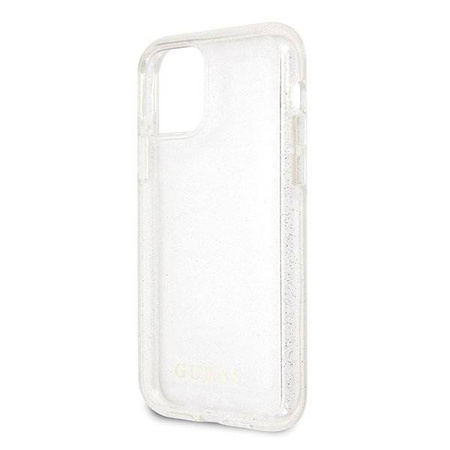 Guess Glitter Case - Etui iPhone 11 Pro (Silver)
