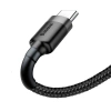 Baseus Cafule Cable - Kabel do ładowania i transmisji danych USB do USB-C 2 A, 2 m (szary/czarny)