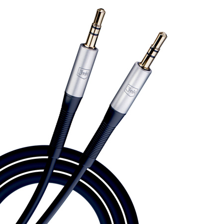 Kabel 3mk AUX minijack 3,5 mm - AUX minijack 3,5 mm