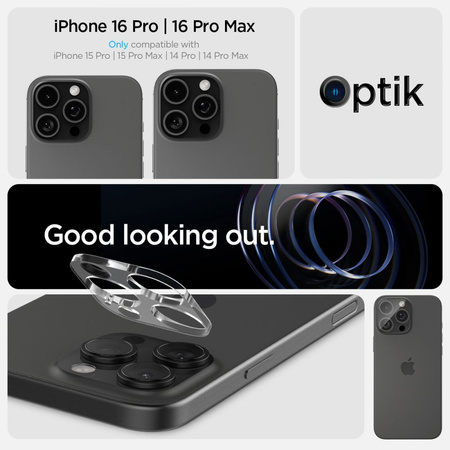 Spigen Optik.tR Camera Protector for iPhone 14 Pro / Pro Max / 15 Pro / Pro Max - transparent 2 pcs.