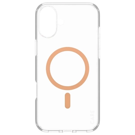 CARE by PanzerGlass Flaggschiff-Hülle iPhone 16 Plus 6,7&quot; pfirsich/pfirsich MagSafe 1375