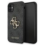 Guess GUHCN614GMGGR iPhone 11 6,1" szary/grey hardcase 4G Big Metal Logo
