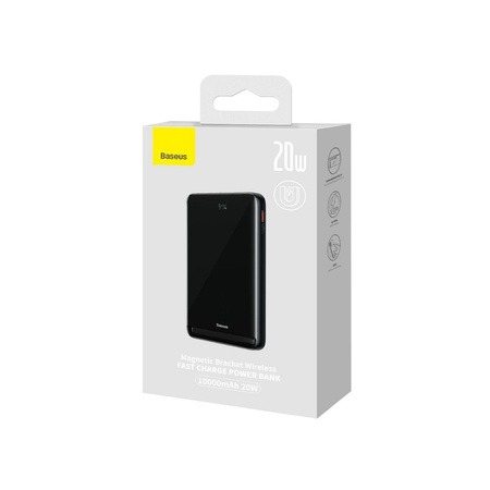 Baseus Magnetic Bracket Power Bank mit MagSafe Wireless Charging 10000mAh 20W Overseas Edition Blau (PPCX000203) + USB Type C Baseus Xiaobai Series 60W 0.5m