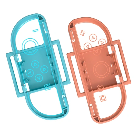 Nintendo Switch 23-in-1 Family Accessory Pack 2 - Orange and Blue Set