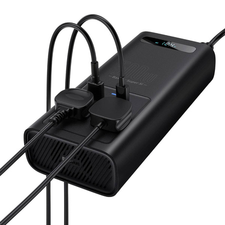 Baseus Auto-Wechselrichter 150W 12V / 500W 220V (EU- und CN-Stecker) schwarz (CGNB000101)