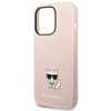 Oryginalne Etui IPHONE 14 PRO Karl Lagerfeld Hardcase Silicone Choupette Body jasny róż