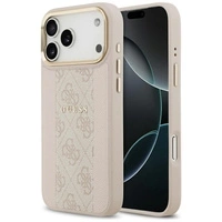 Etui Guess 4G Stripe MagSafe na iPhone 17 Pro Max - różowe