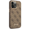 Oryginalne Etui IPHONE 14 PRO Guess Hard Case 4G Vintage Gold Logo (GUHCP14LHG4SHW) brązowe