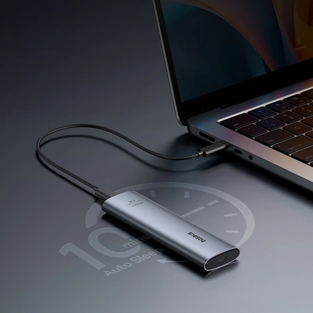 Baseus FlyJoy M.2 NVMe 10 Gb/s SSD drive bay - gray