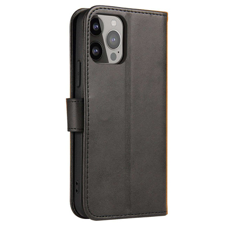 Wallet Case mit Ständer für iPhone 15 Plus Magnet Case – Schwarz
