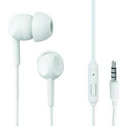 THOMSON słuchawki przewodowe Jack 3,5 mm z mikrofonem EAR3005W białe