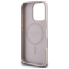 Original Handyhülle IPHONE 16 PRO MAX Guess 4G Circle Classic Logo MagSafe rosa