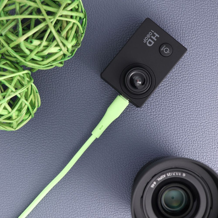 Kabel USB A do Micro USB Forcell F-Energy QC3.0 2,4A 18W Silicone 1 m C341 zielony