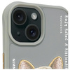 Nimmy etui iPhone 15 6.1" szary/gray      Glasses Cool Dog