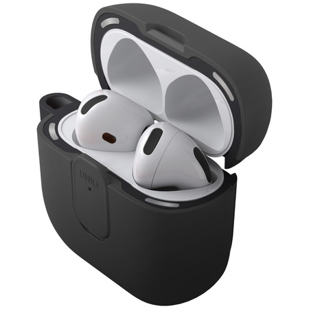 Etui UNIQ Clyde do AirPods 4 Lock Case   czarny