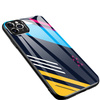 Color Glass Case etui pokrowiec nakładka ze szkła hartowanego z osłoną na aparat iPhone 11 Pro Max pattern 2