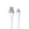 Forever kabel Flexible USB - Lightning 1,0 m 2,4A biały