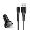 USAMS Ład. sam. 2xUSB C13 2,1A lightning czarny/black NTU35LC13TZ