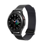 Dux Ducis Magnetarmband für Samsung Galaxy Watch / Huawei Watch / Honor Watch (20 mm Band) Magnetarmband Schwarz (Milanese Version)