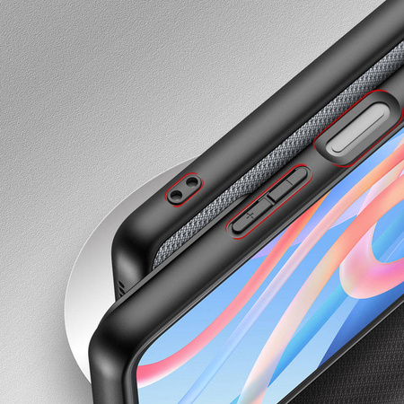 Dux Ducis Fino Hülle mit Nylonmaterial für Poco M4 Pro 5G blau