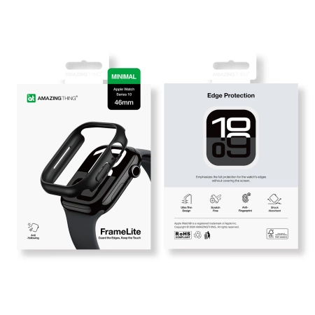 Etui AMAZINGTHING Minimal Case do Apple Watch 46mm – czarne