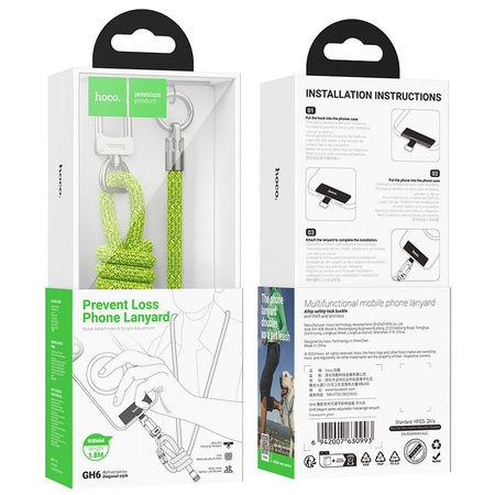 HOCO smyczka GH6 1,8 m zielona