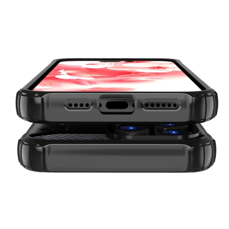 Hybrid Armor iPhone 16 Pro Max Case - Black