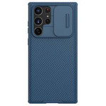 Nillkin CamShield Pro Case pancerne etui pokrowiec osłona na aparat kamerę Samsung Galaxy S22 Ultra niebieski