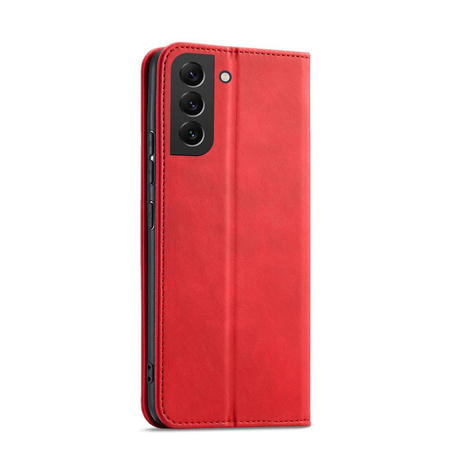 Magnet Fancy Case für Samsung Galaxy S23+ Flip Cover Wallet Stand rot