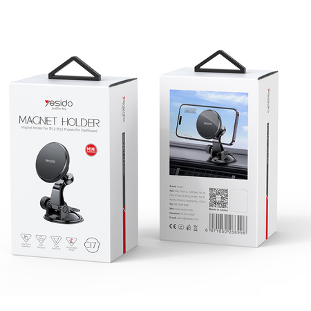 Yesido Uchwyt samochodowy magnetyczny C177 do deski czarny